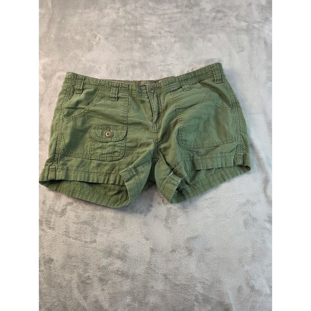 prAna Cargo Shorts Womens Size 4 Green Outdoor Hiking Casual Utility
